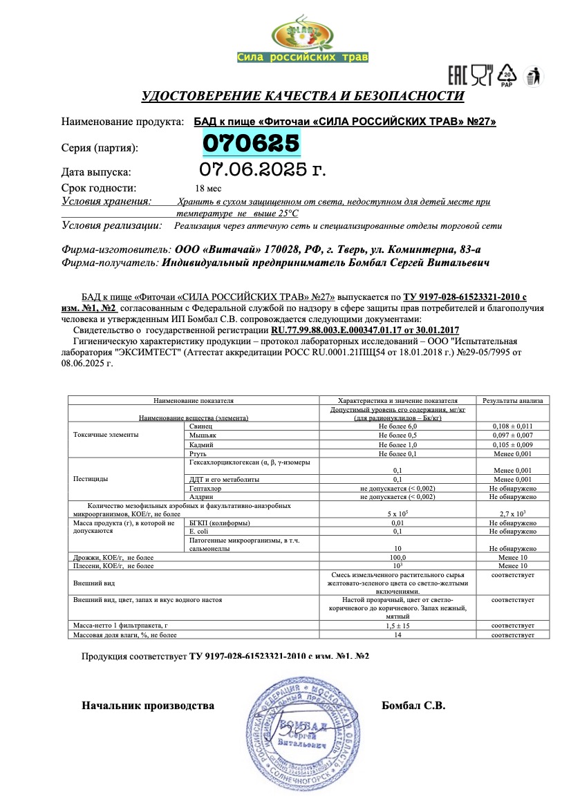 Паспорт №062025